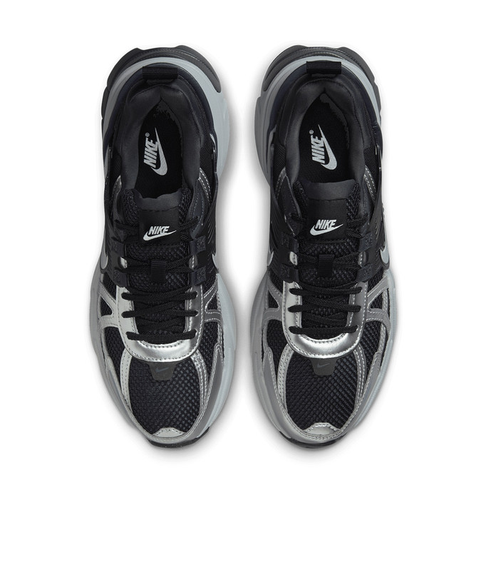 کفش زنانه نایک V2K مشکی نقره ای – نمای بالا